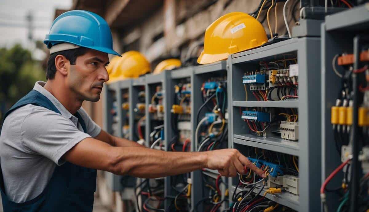 A group of electricians in Guadalajara offering common services, such as installations and repairs, in a professional and organized manner