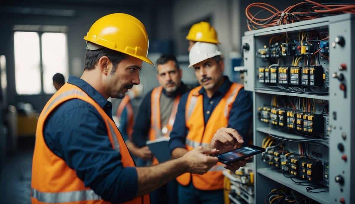 A group of electricians in Talavera de la Reina offering common services, such as installations and repairs, in a professional and organized manner